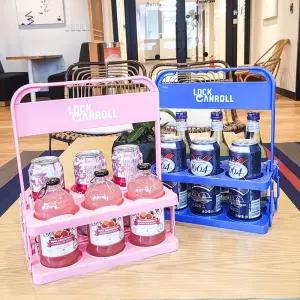 접이식 음료수 맥주캔 캐리어/음료/커피/물병/홀더/이동/트레이/이동식/폴딩/맥주/테이크아웃/물통/휴대용