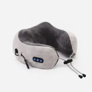 단순생활 휴대용 온열 목마사지기 - 메모리폼 넥쿠션 목베개 USB충전