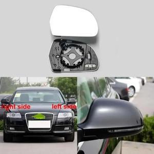 아우디 호환 A6 2009 교체용 자동차 사이드 미러 반사 렌즈 후방 유리 히팅 기능 포함