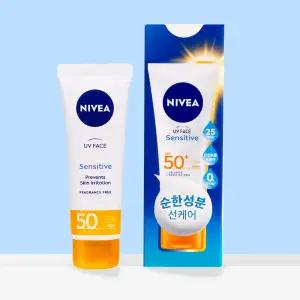 니베아 선 페이스 수딩 센서티브 크림 (SPF50+/PA++++) 50ml, 1개