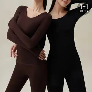 [1+1할인]캡내장 히트텍 발열내의 세트