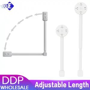 다기능 회전 180  전기 콘센트 확장기 길이 조절 가능 흰색 전원 콘센트 확장기 전원 소켓