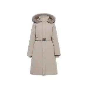 패딩 BQJ DWW25526JS La Reine (라헨느) 여성 윈드스타퍼 롱 패딩 자켓 (D/Grayish Beige