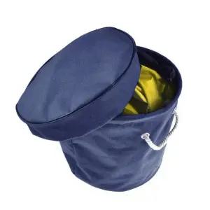 보자기 바구니 레고보자기통 상자 대형 검정색 돗자리달린