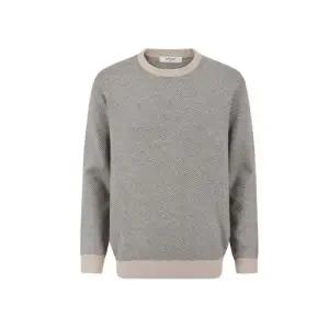 [롯데백화점]에디션 헤링본 라운드 스웨터 NEF4ER1628