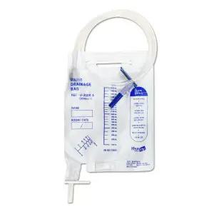 협성 유린백 U-2000-3(2000ml)샘플포트 소변백 소변팩 노유량측정 Urine Bag 소변주머니