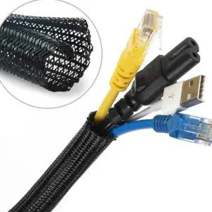 선정리 튜브 전선 슬리브 컴퓨터선 케이블 정리 튜브 데이터 멀티탭 방지 커버 꼬임 묶음 마감