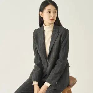 [지센] Z-셀렉션 수입소재 스파클 체크 자켓 LFFJNA02_DG