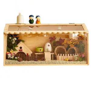 햄스터 집 아크릴 하우스 은신처 나이트엔젤 리빙박스 케이지