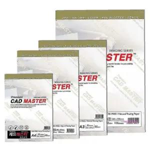 캐드마스터트레싱지 100매입 트레싱페이퍼 A4 CAD 85g 제도용지 반투명용지 미농지 기름종이 도면 비침ghi2