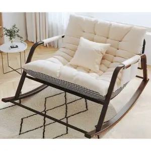 스윙 체어 흔들 의자 원목 베란다 발코니 흔들의자 낮짐 거실 라탄