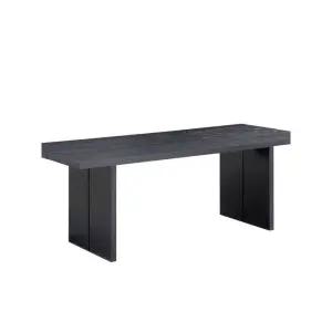 블랙 원목 다이닝 데스크 원형 테이블 카페 업소용 식탁