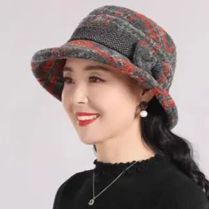 중년 여성 모자 따뜻한 벙거지 데일리 여성 겨울 모자 할머니