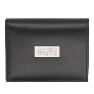 MM6메종마르지엘라 블랙 가죽 리액탱귤러 반지갑 SA5UI0015 P8873T8013