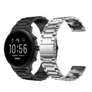 호환 화석 밴드용 티타늄 금속 시계 밴드 스트랩 고급 팔찌 팔찌 Gen 6 5 5E 44mm Gen 5 LTE 45mm Carlyle