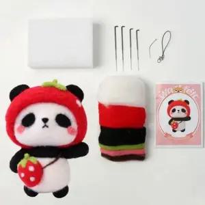 DIY 키트 DIY인형만들기 딸기팬더 펠트 동물친구 DIY