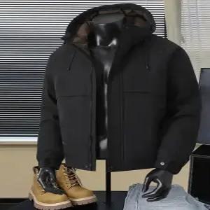 남성 패딩 점퍼 추동 후드 캐주얼 야상 재킷 겨울 도톰한 보온 옷 DUCHI4