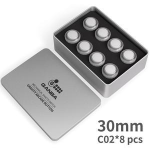 Qanba 중력 LX 아케이드 버튼  기계식 푸시 스위치  스틱  DIY 부품  박스 8 개  30mm