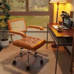 사무실 회전 의자 메쉬 편한 컴퓨터 린백 책상 가죽