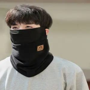 남성 여성 이어홀 고리 마스크 넥워머 겨울 골프 방한