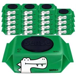 센스 악어 100매 캡형 20팩 아기물티슈 434701