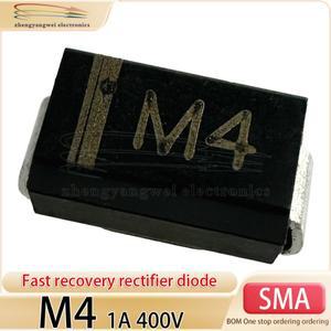 SMD 정류기 다이오드 1N4004 M4 SMA DO-214AC 1A 400V 50 개