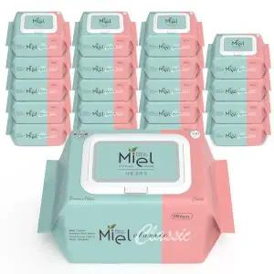 미엘 물티슈 클래식 100매 캡형 20팩 아기물티슈 가성비 434594