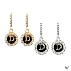 드롭 귀걸이 볼드 큐빅 블랙시크 패션 세트 코 (WFJ5AG3)