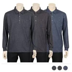 긴팔 선물 모임 빅사이즈 긴팔티 아버지 반팔 PK티 (WFJ4P73)