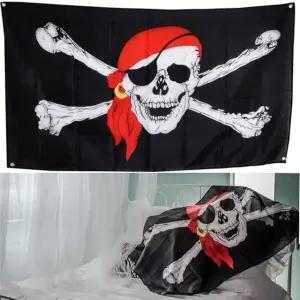 고품질 파티 장식 해적현수막 대형 배너 할로윈 가랜드 테마장식 (WFJPC7W)