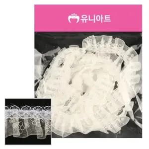 고품질 꽃무늬 레이스 원단 노란색 장식용 섬유 인테리어 소품 (WFJQH5H)