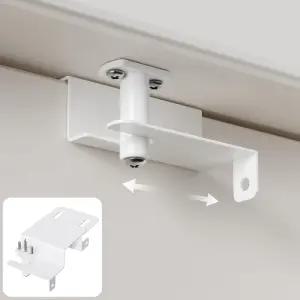 요타 보호 도어 상단 잠금장치 안전 안전을 위한 도어용 조절식 슬라이딩 튼튼한 금속 흰색 1팩