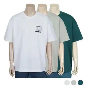 여름 빅사이즈 반팔 남성 남성티셔츠 남자티셔츠 면 (WFJ4PWU)