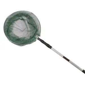 접이식 알류미늄 뜰채 원형 삼각 민물 낚시 망채 도구 (WFJ5QF4)