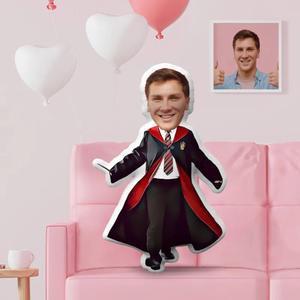 사용자 정의 얼굴 베개 개인화 된 사진 남성 마술사 인형 MinIMe