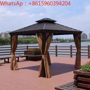 전망대 야외 안뜰 알루미늄 합금 파빌리온 빌라 정원 일광 욕실 네 모서리 천막 텐트 목조 주택