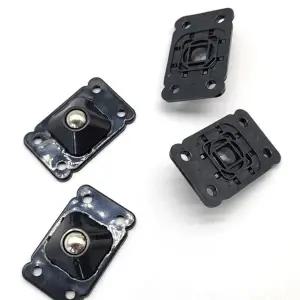 이동바퀴 부착식 소형 가구 바퀴 블랙 4개 (WFJPVM4)