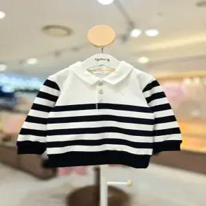 [아가방갤러리] 빌리 스트라이프 카라 맨투맨 01T131001