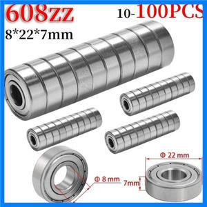 스케이트보드 스쿠터용 볼 베어링 ABEC-7 깊은 그루브 미니어처 베어링 고탄소강 단일 행 베어링 608ZZ 20-