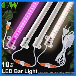 SMD 2835 부드러운 알루미늄 전체 스펙트럼 380-780nm 220V EU 플러그 스위치 와이어 4000K 효율적인 열 방