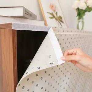 신발장 책장 가리개 가림천 가림막 커튼 붙이는 하엔 선반