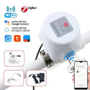 Tuya-스마트 와이파이 지그비 워터 밸브 가스 차단 타이머, 정원 스프링클러 수도꼭지 앱 컨트롤러 알렉사