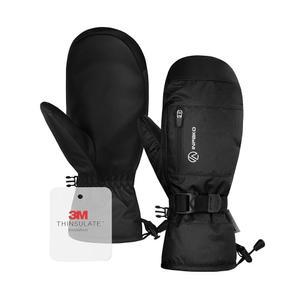 인파코 겨울 스키 장갑 남성용 내부 라이너가 있는 단열 방수 터치스크린 스노보드 스키용 5겹 보온 방한 스노우장갑