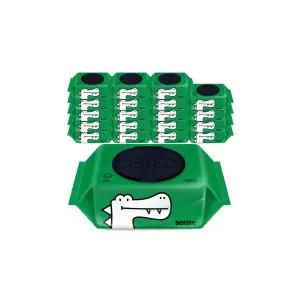 센스 대용량 물티슈 악어/오키 캡형 100매 10+10팩