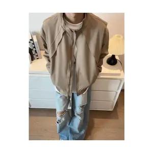 록쉬블몰 남성 바람막이 점퍼 베이지 숏 코트 가을 차이나 항공 야상 삼방 HO3