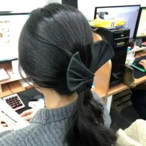 똥머리 당고밴드 당고머리밴드 와이어머리끈 블랙 와