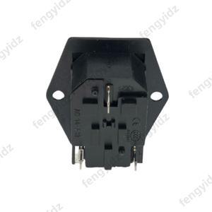 IEC320 C14 LED 빨간색 소켓 전기 커넥터 내장형 스위치 250V 마운트 퓨즈 AC 로커 플러그 10A 입구