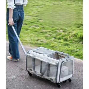 접이식 이동장 외출용 웨건 이동식 에어버기