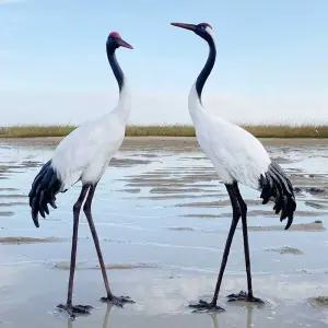 정원 꾸미기 두루미 화단 마당 울타리 정원용 오리 야외