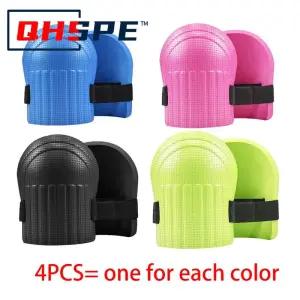 무릎보호대 1세트 무릎 보호 패드 타일 진흙 작업자 바닥 벽돌 정원 수동 작업